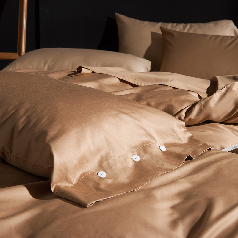 Superior Quality Cotton Pure Color Four-piece Bedding set