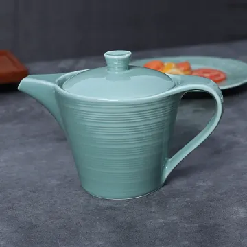 Ceramic Pot Wholesale Coffee Pot Porcelain Tea Pot 23 Oz Coffee and Tea Set for Cafe Hotel