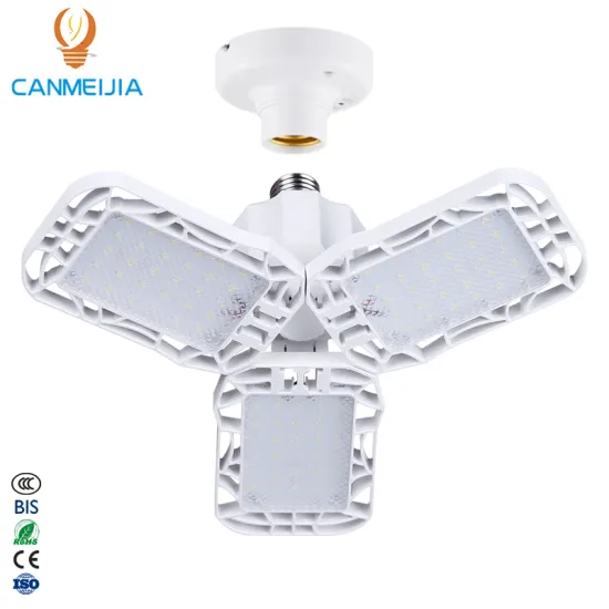 High Bay LED Deformable Garage Workshop Light - 30W, 40W, 50W LED Industrial Lighting for Parking Garages