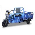 Silver passenger and cargo tricycle