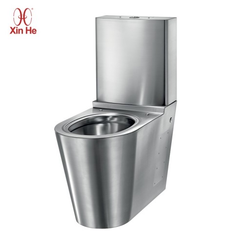 stainless steel toilet with water tank