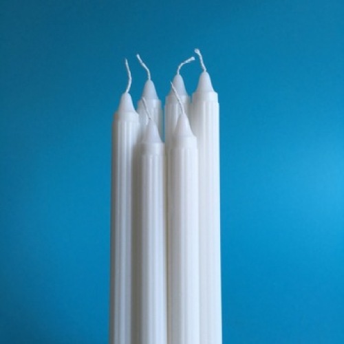 50-55Gram Paraffin Wax Cheap White Fluted Candles