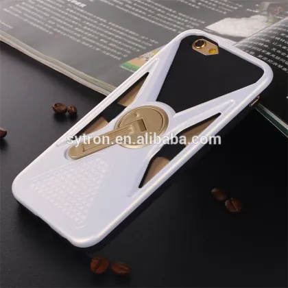 Dual hybrid kickstand armor case for asus zenfone 2 laser