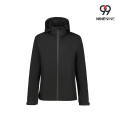 Giacca impermeabile da uomo con cappuccio color block