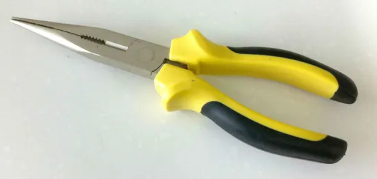 6" Germany Type nickel-Plated long nose clamp pliers