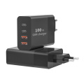 Dual USB QC3.0 PD3.0 100W Gan Travel Charger