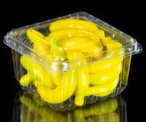 Scatola di imballaggio di plastica della frutta RPET