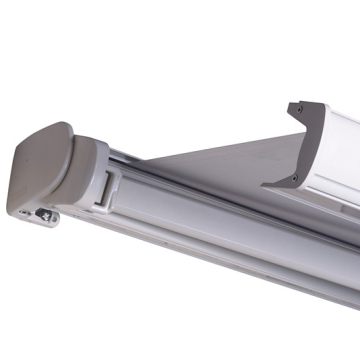 Modern European Style Full Cassette Motorized Retractable Awning with Integrated LED Lighting