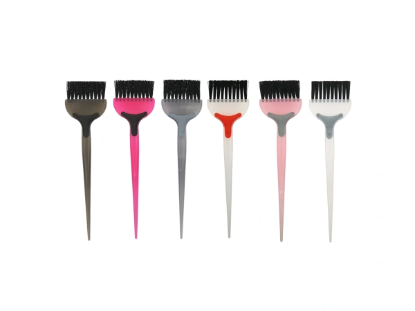 Different types of hair tint brushes for various coloring techniques