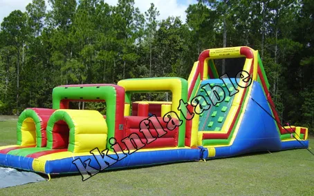 popular adult inflatable tunnel obstacle climbing slide sports KKB-L014