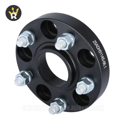 25mm Black Aluminum Wheel Adapters & Spacers for Nissan