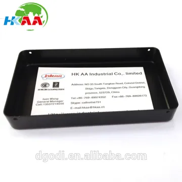 Custom sheet metal fabrication black anodizing aluminum shell