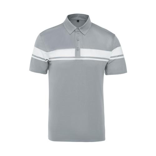 Smart Casual Shirts Polo collar Short-Sleeved Striped Men's Top Supplier