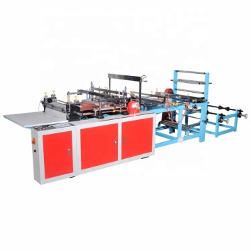 High-Efficiency Double Line Heat Sealing and Cutting Machine for Plastic Cloth Packaging Bags and Zip Lock Manufacturing