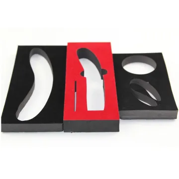 Luxury Custom Color Size Shape Velvet EVA Packing Foam Insert