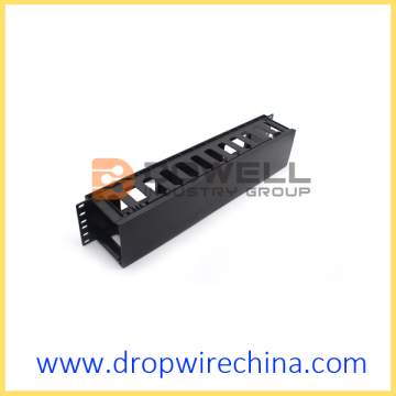 2U 19" plastic networking cable manager