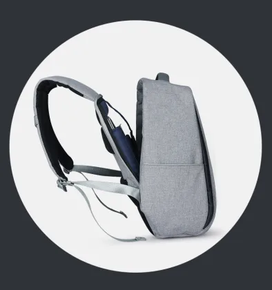 Waterproof Business Laptop Anti Theft Backpack Factory Price, OEM Polyester Travel Bobby Backpack With USB Charging Port