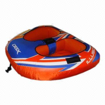 Inflatable Towable Tube with Nylon Cover, Made of 0.6 to 0.75mm PVC, Customized OEM Designs Accepted
