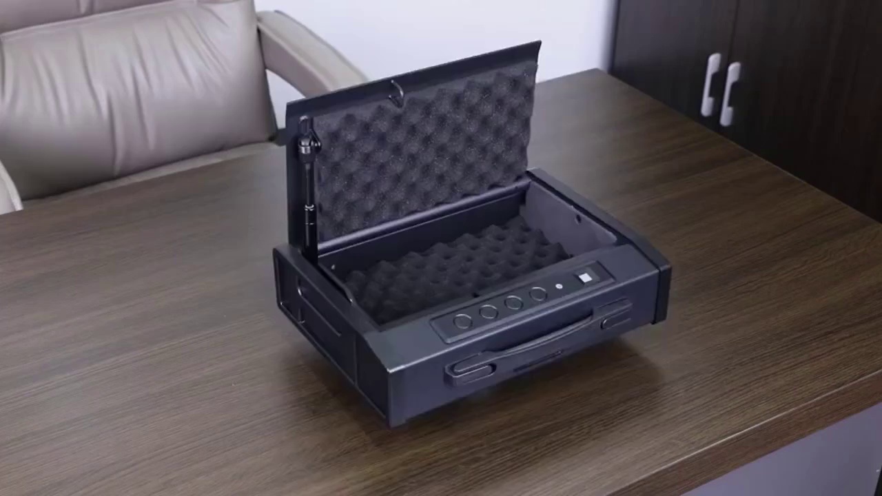 Biometric Fingerprint Safe Box with Gun Pistol Storage