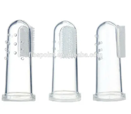 Brand New Soft Safe Baby Toothbrush Kids Silicone Finger Toothbrush Gum Brush For Clear Massage