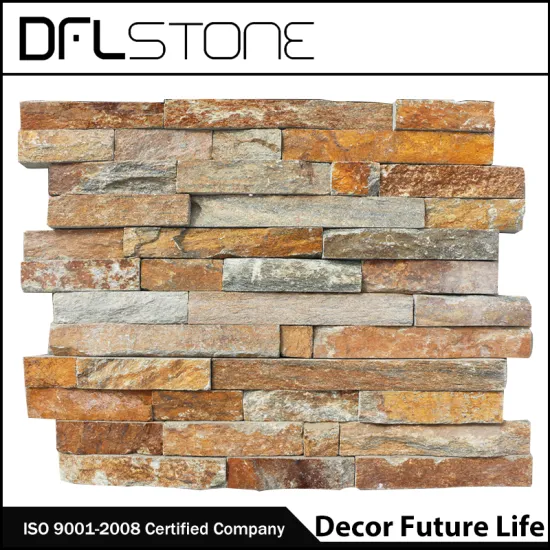 Popular Outside Wall Rusty Quarzite Ledgestone Paneling