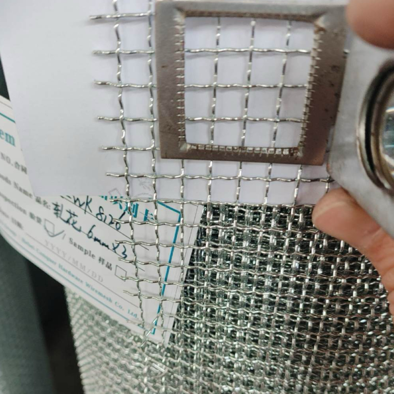 Crimped wire mesh for decorative screens and BBQ grill grates, various weaves available