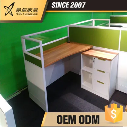 Modular 4-seats office furniture executive office furniture partitions