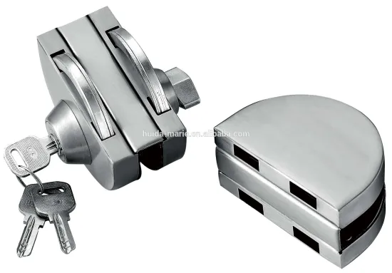 high quality safety stainless steel Glass Door Lock