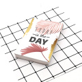 Custom today is the day style hardcover memo pad notebook portable notebook&diary