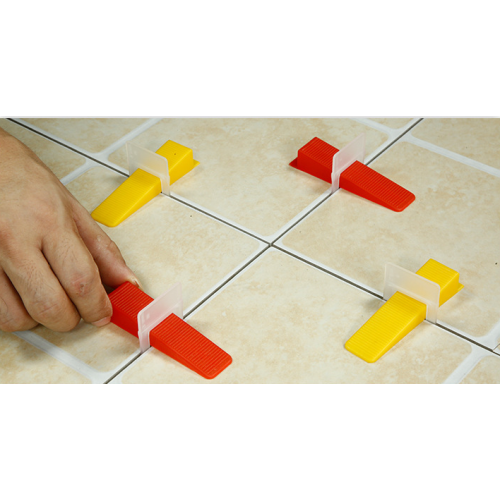 Common red wedges for tiling