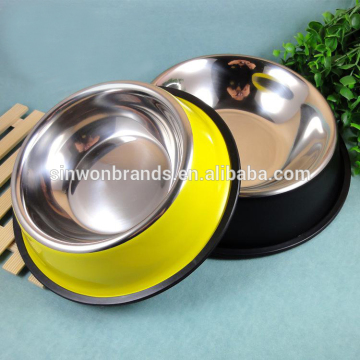colourful stainless steel dog/cat bowl dog water bowl Dia Size:16/18/22/26/30/34/36cm