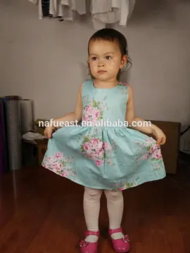 Floral cotton girl dress vintage