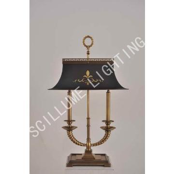 CT20331-2VBN antique solid brass hotel project table lamp