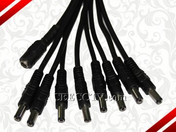1 To 8 Dc Power Splitter Cable For Cctv Camera Cee-pa12-8