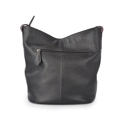 Casual Lady Bolso Genuino Bolso Diario Negro