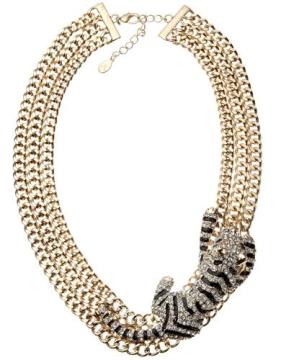 Tigre de diamantes en la joyería de oro gargantilla collar
