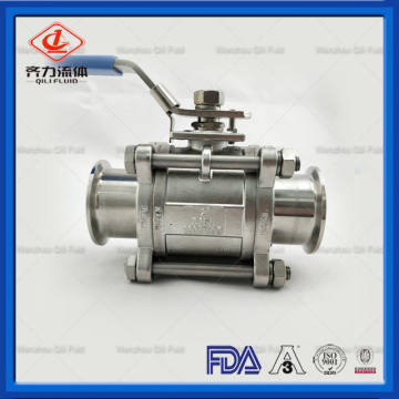 Sanitary Stainless Steel 3PC Three Pieces Ball Valve