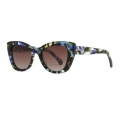 Forme classique surdimensionnée UV400 Shades Acetate Sunglasses