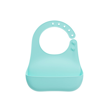 Baby Food Grade Silicone Waterproof Bib for Newborn Boys and Girls