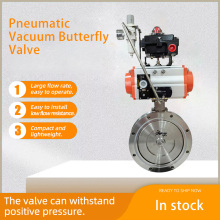 Supapă fluture pneumatică de vid 316L