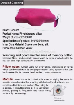 Far infrared physical therapy pillow thermal heat pads A4-N04 far infrared physical pillow massage