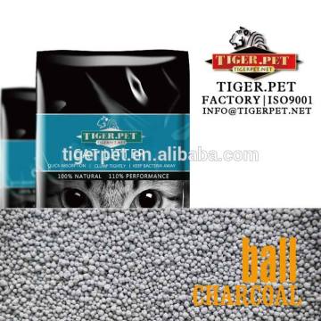 clumping ball shape cativated carbon bentonite cat sand hot sale