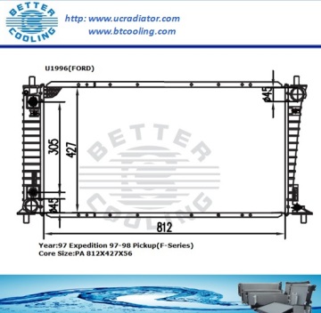 Radiator untuk Ford Expedition/Pickup(F-Series) 97-98