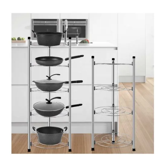 2/3/4/5 Layers Kitchen Stainless Hanging Pot Rack