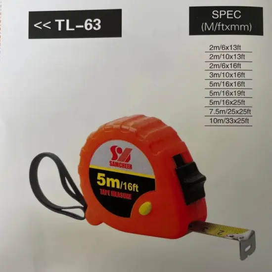 Anti slip steel tape with three control buttons