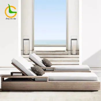 Luxury All-Weather Wooden Sun Loungers with 5 Years Warranty