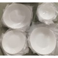 Round White Jade Dinner Sets For 24