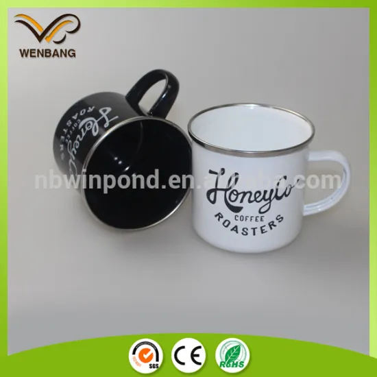 drinking ,camp, enamel metal cup