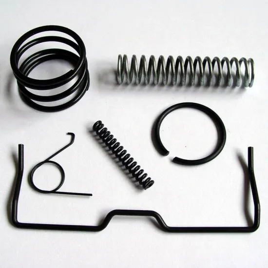 Blackened,white-plated Zinc chrome-plated Tension springs