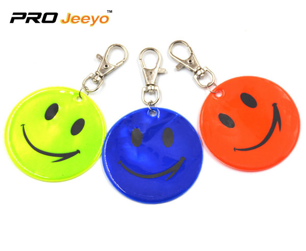 Reflective Safety Smile Face Key Chain For Gifts Rv 208 10